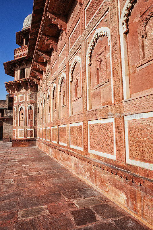 Jahangiri Mahal在印度阿格拉的阿格拉堡